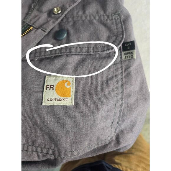 Carhartt FR Featherlight Coveralls Cat 2 NFPA 2112 Sz. L New w Defects - Picture 10 of 10
